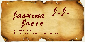 Jasmina Jocić vizit kartica